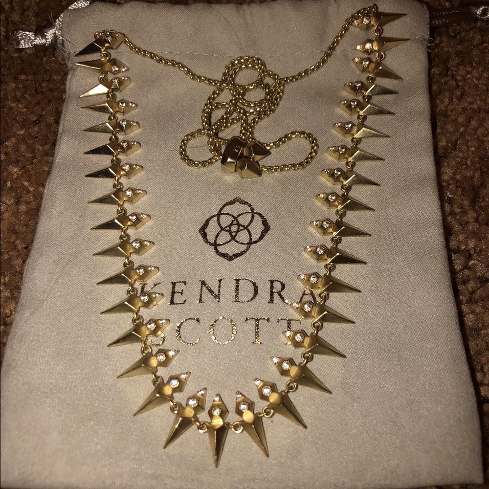 Kendra Scott Gold Spike Prototype Necklace